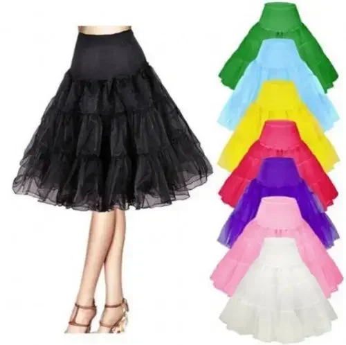 Ngắn Tutu Petticoat Crinoline Vintage Cưới Cô Dâu Petticoat Cho Áo Váy Tây Nam Không Rockabilly