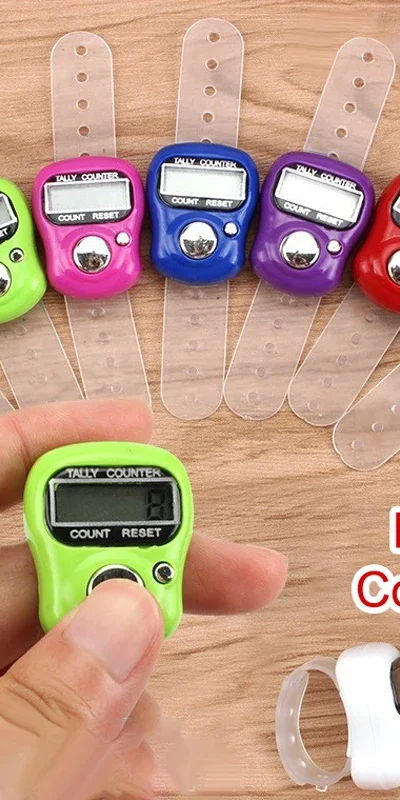 Finger Counter Compass LED Electronic Handheld Tally Counter Clicker Counter Ring