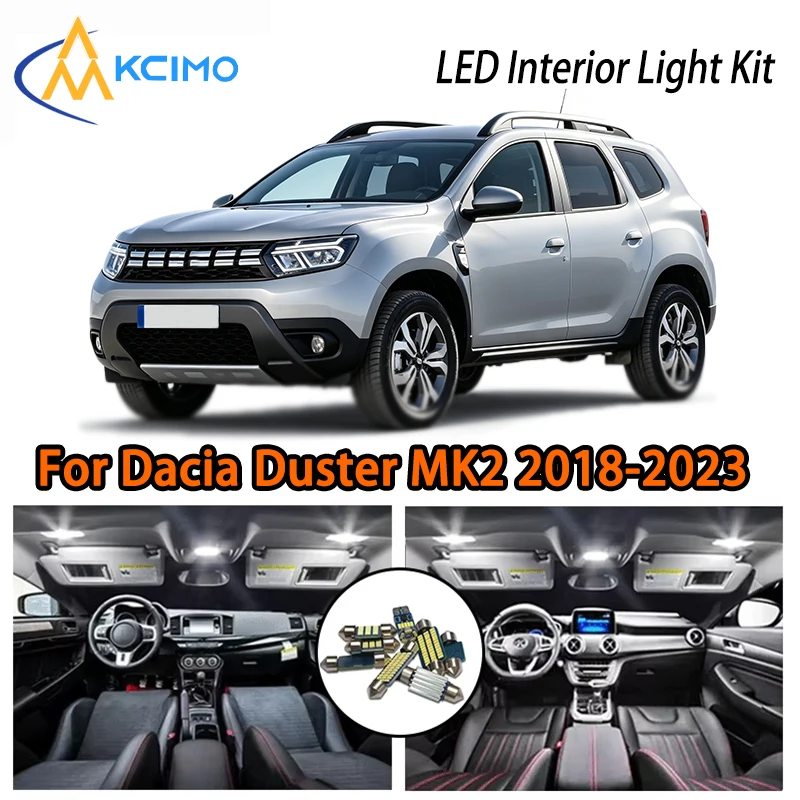 

LED Kit For Dacia Duster MK2 2018-2023, Two Colors Super Bright Easy Install Atmosphere Interior Lights