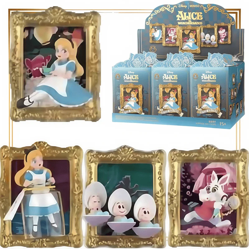 2025 Anime Officially Licensed MINISO Alice Art Museum Series Blind Box Princess Ornament Figurines Surprise Box Dolls Toy Gift