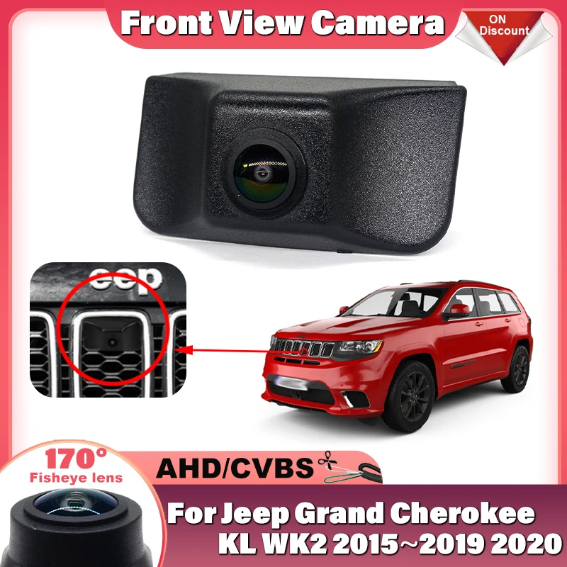 

HD CCD 1080P 170° Night Vision Vehicle Front View Camera For Jeep Grand Cherokee KL WK2 2015 2016 2017 2018 2019 2020 Car