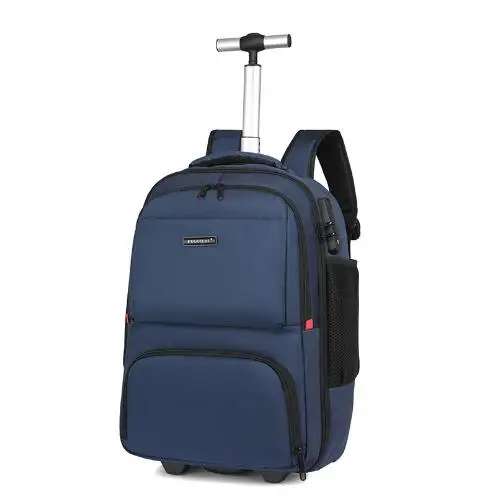 School Rolling bags set for teenagers Cabin Travel Trolley backpack Rolling Luggage Backpack Travel Wheeled backpack On wheels