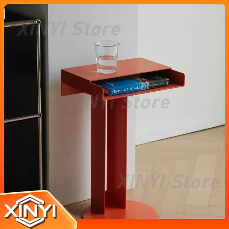Creative Sofa Side Table for Small Apartment Storage Rack Corner Shelf Organizer for Living Room Bedroom Home Decor