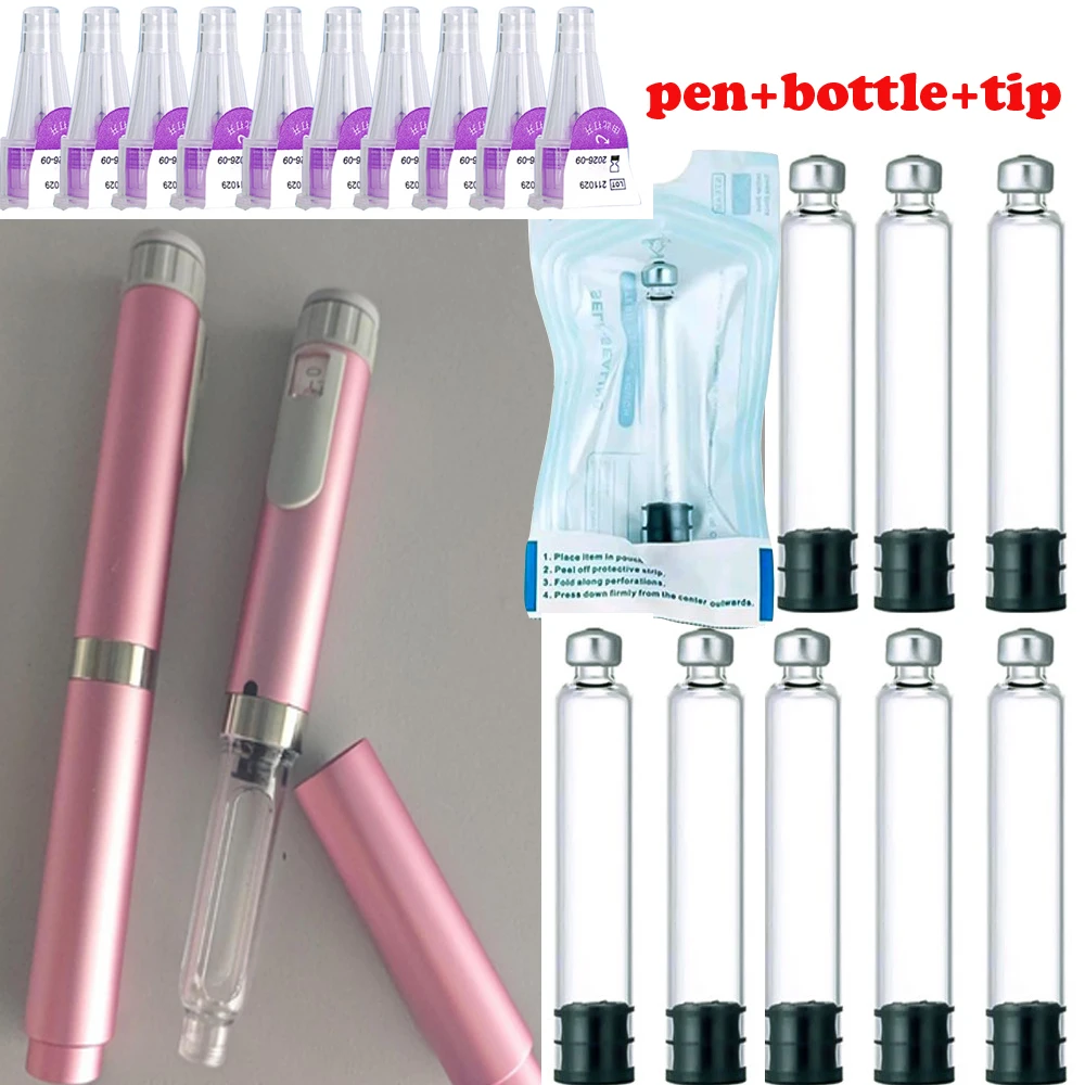 Medical Insulin Magic Pen 3ml Empty Cassette Bottle for Lilly Insulin Cartridges Injection Insulin Pen Tip 4mm 6mm 8mm