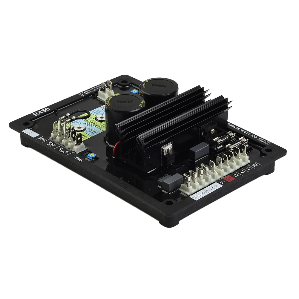 High Vibration Resistance AVR R450 for Leroy Somer Generator, Integrated 'LAM' and 'Adaptive LAM' Systems Against Load Shocks