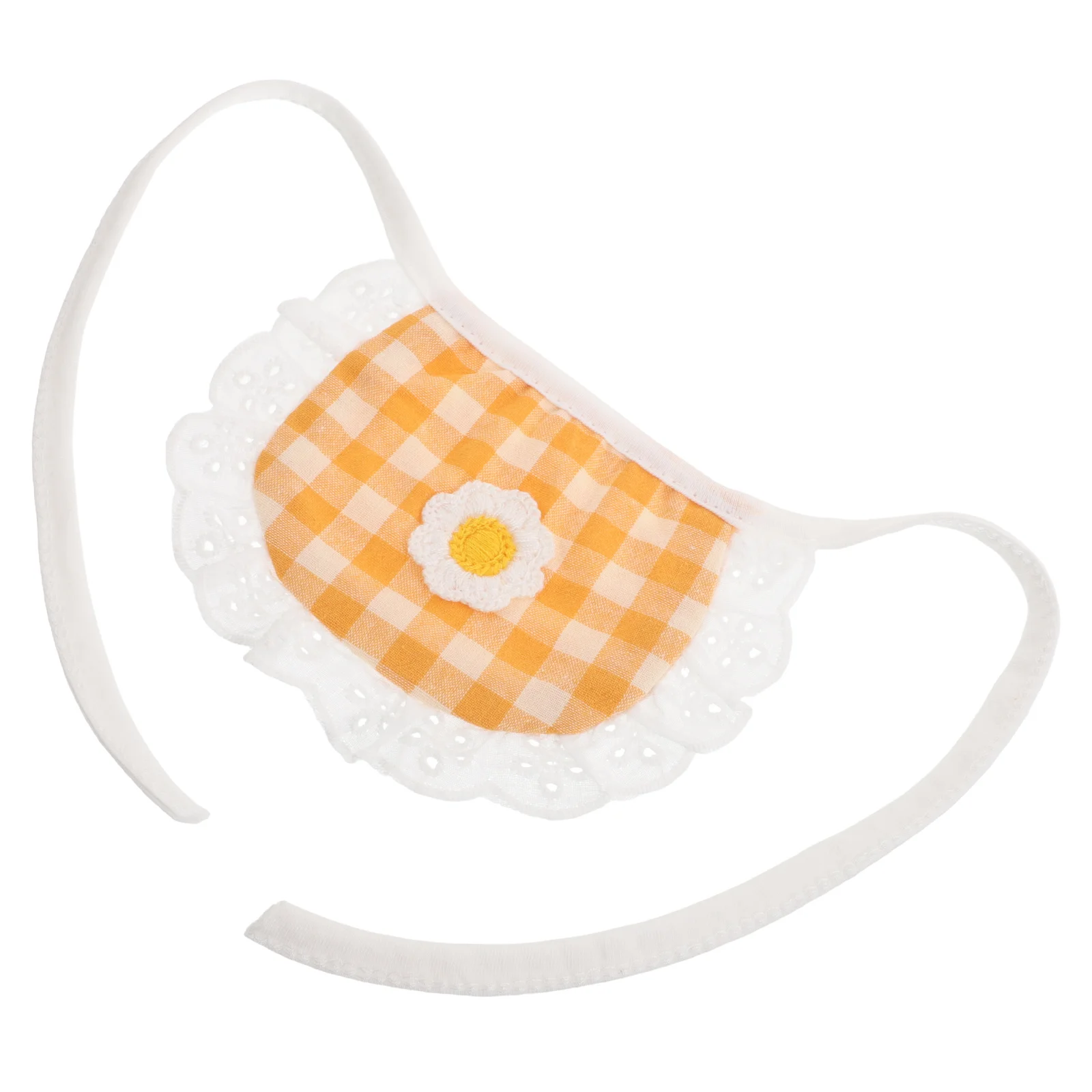 

Pet Neckerchief Bib Lace Cotton Washable for Small Dogs Cats Plaid Floral Pattern Drool Bib Practical Accessory Pet Bandana