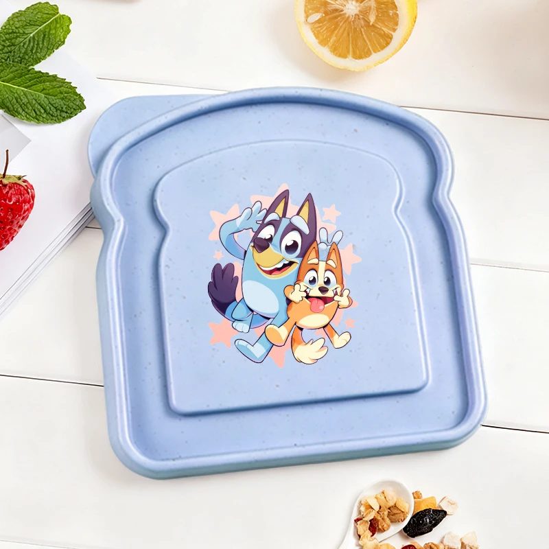 

Blueye Boys Студенческие коробки для обеда и тостов Хлеб с крышкой Детский милый аниме-футляр для пикника Бенто Контейнер для рабочей еды Сэндвич-контейнер Рождественский подарок