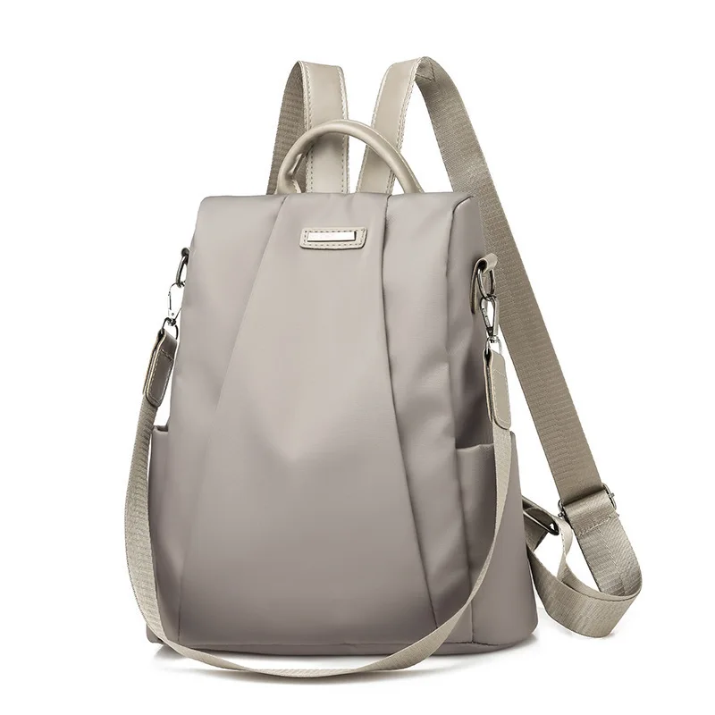 European and American Fashion Backpack Women's New Joker Simple Casual Oxford Ladies Travel Backpack Bag.
