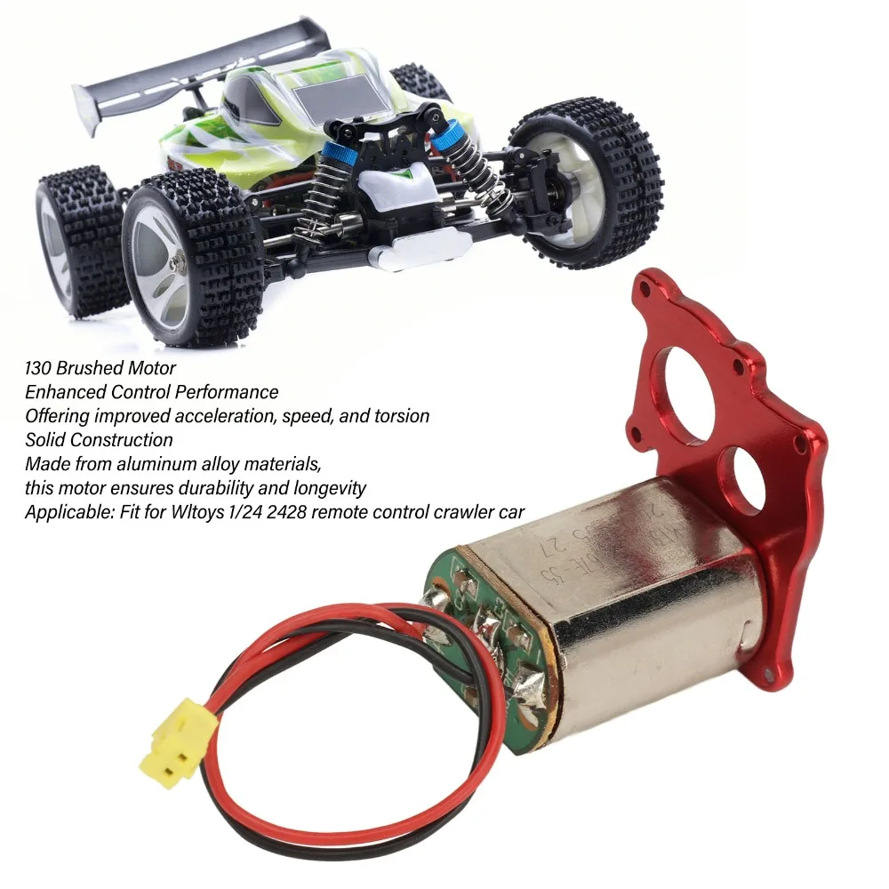 7.4V DC 130 Brushed Motor High Performance Easy Install RC Crawler Motor for WLtoys 2428 1/24 RC Crawler Car view 5
