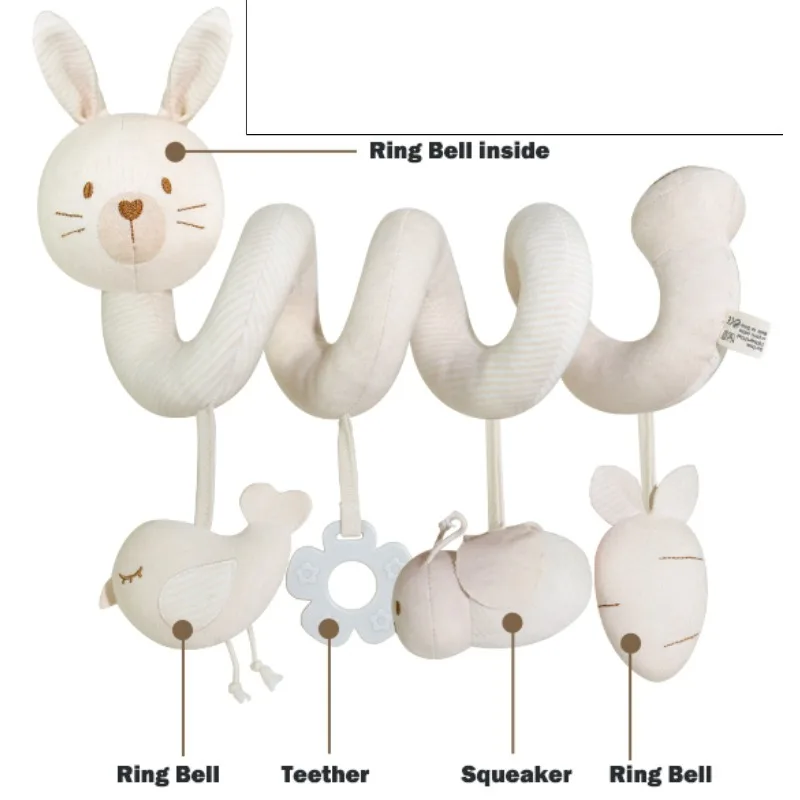 Chocalho do bebê brinquedos dos desenhos animados animais chocalho de mão do bebê pelúcia macio brinquedos do bebê chocalho outros brinquedos educativos para cama