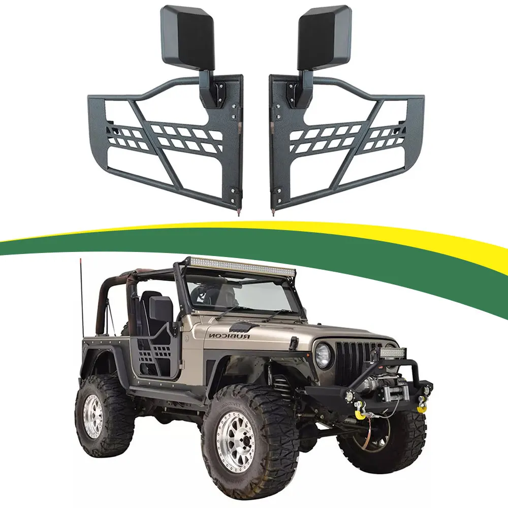 For 07-17 Wrangler JK door modification parts, half door rearview mirror installation, summer off-road two door