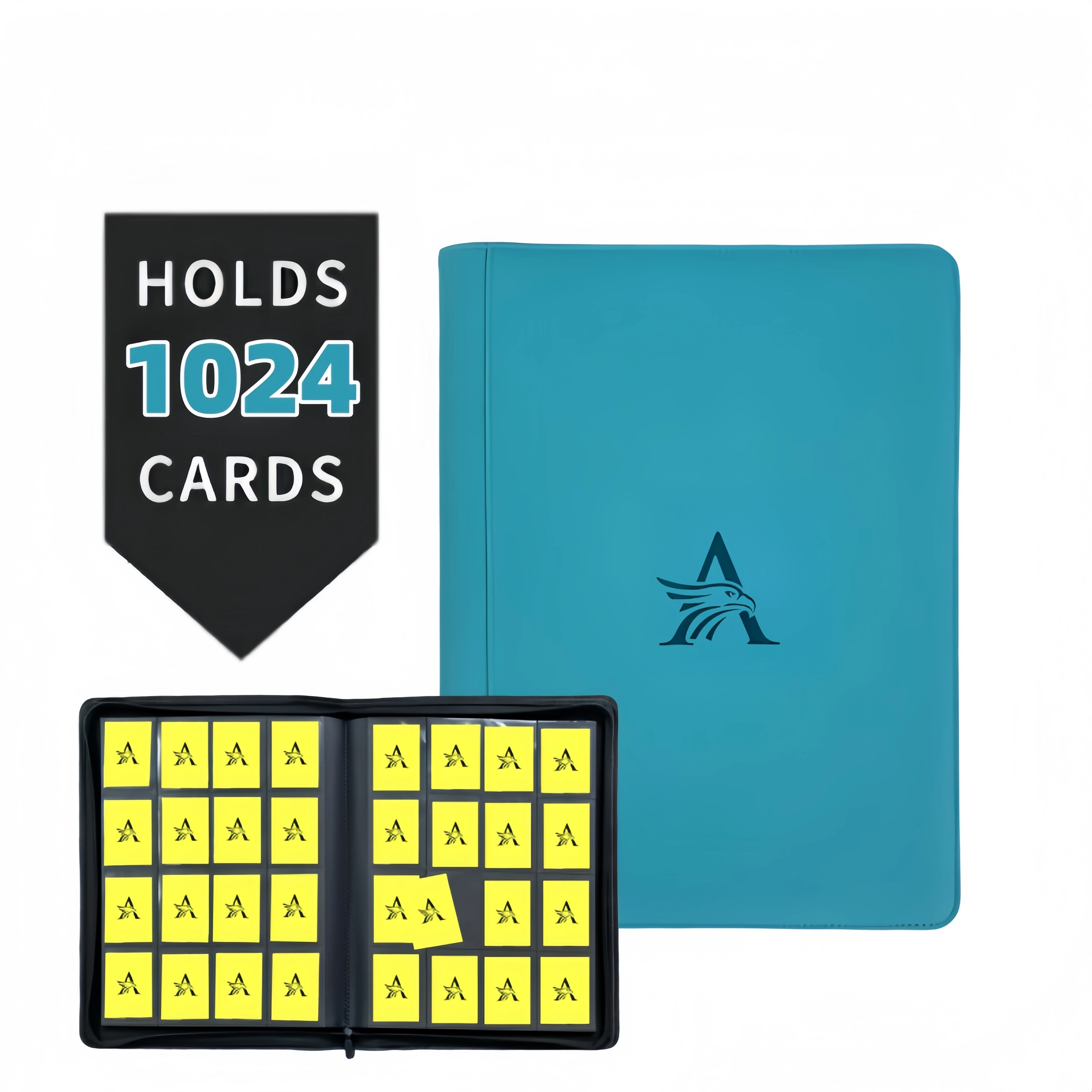 Premium 16 Pocket Card Binder –1024 Collection Binder Folder Card Album Card Holder Fit for TCG & Sports Cards. Collector's Drea image 6