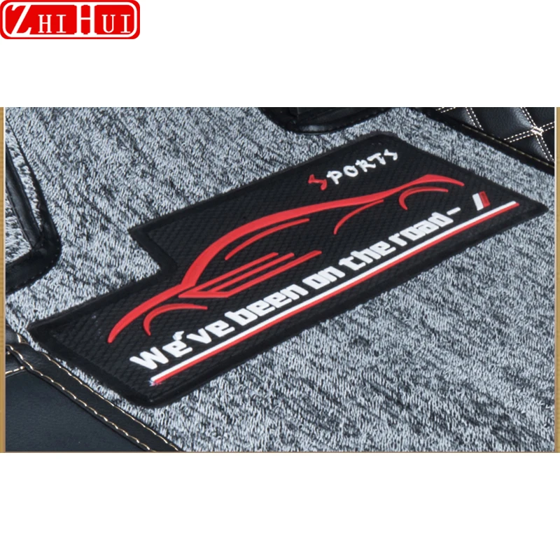 For Changan UNI-V UNIV 2022-2024 Car Styling Floor Mats Double Layer PU Leather Foot Pad Interior Floorliner Auto Accessories