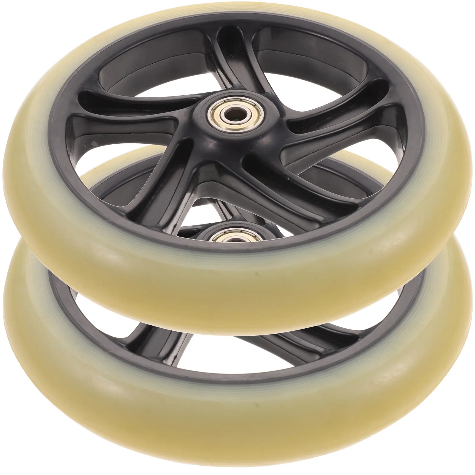

2Pcs Premium PU Scooter Wheels Replacement for Stunt Scooters High -Resistant Smooth Rolling Shockproof Non-Skid