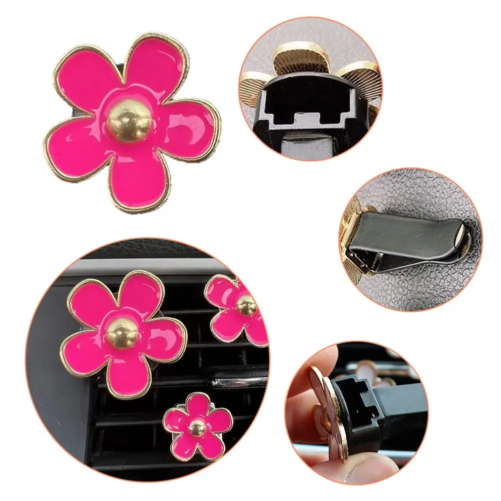 Car Aromatherapy Clip Long Lasting Flower Car Air Freshener Clip Type Aromatherapy Diffuser for Automotive Air Vent Mount Odor