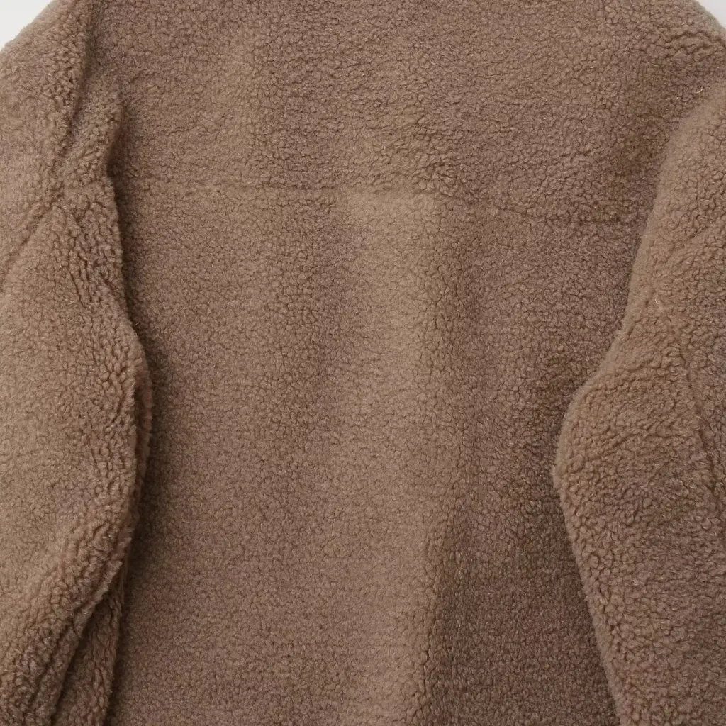 

Women's Street Fashion Casual Lapel Fleece Pocket Coat European American Style Winter New Clothing