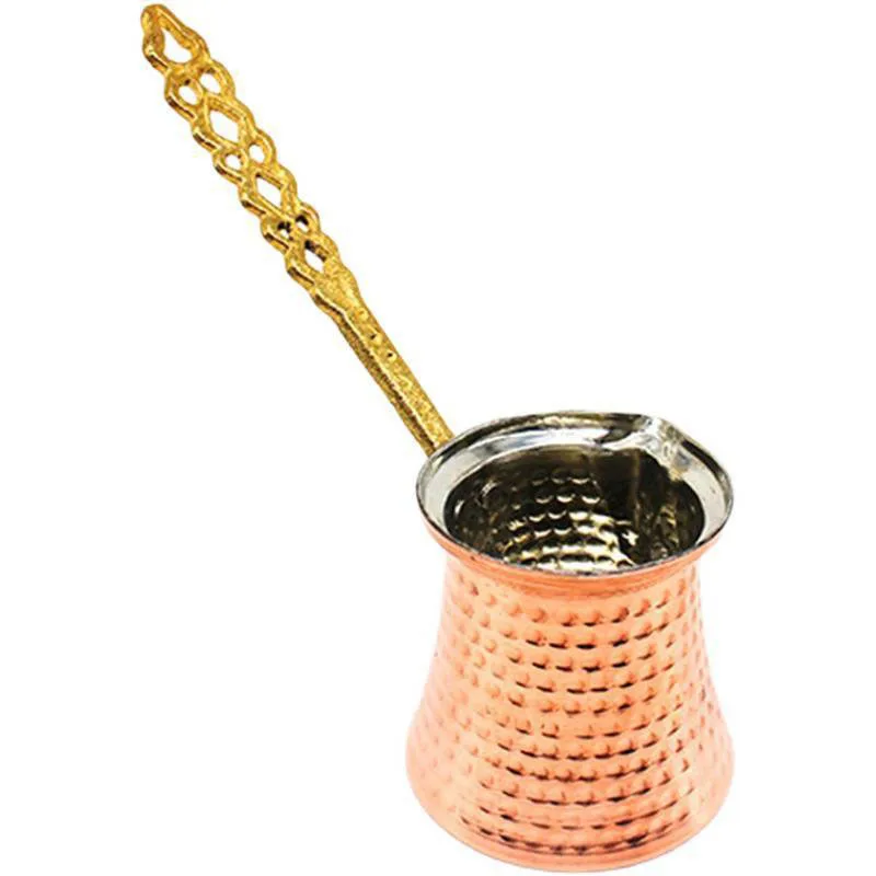 280ML 1MM Thickened Pure Copper Ottoman Türkiye Coffee Pot Metal Handle