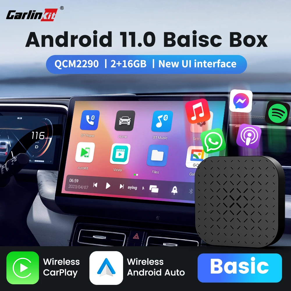 CarlinKit 5.0 Wireless CarPlay Android Auto Tv box CarPlay AI box Android 11 For Netflix For Youtube  WIFI For Audi VW Skoda Kia