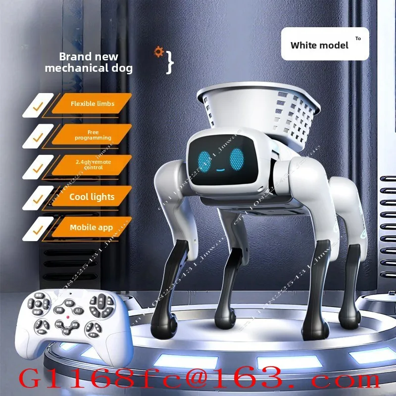 Intelligent Bionic Mechanical Dog New Children's Electric Remote Control Machine Toy AI Mobile Phone Programming Boy Birthday