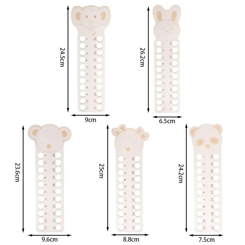 1PC Animal-shaped 22-hole Wooden Cross Stitch Thread Holder Cartoon Embroidery Floss Organizer Storage Tools Sewing Accessories