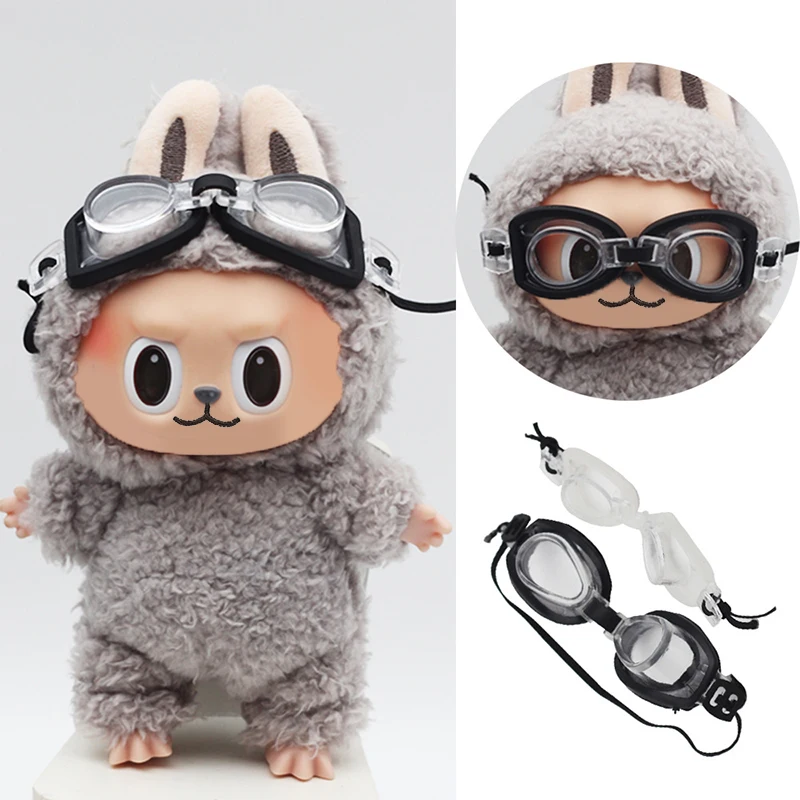 【F】1:12 1:6 Dollhouse Mini Diving Glasses Underwater Goggles With Elastic Rope Mini Sunglasses Swimming Goggles Model Toys Decor