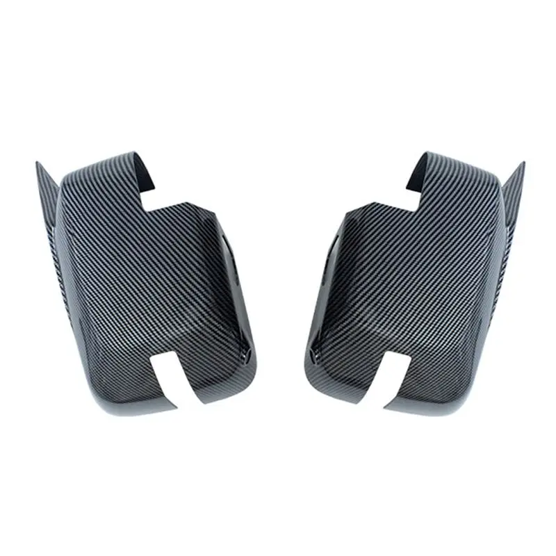 AEA6-Car Rear View Mirror Cover Side Mirror Cap Trim For Ford Bronco 2021-2024 With Turn Signal Light, Carbon Fiber