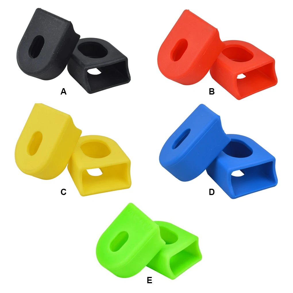 ชุดป้องกันข้อเหวี่ยงสำหรับจักรยาน1คู่สีเหลืองปลอกซิลิโคน