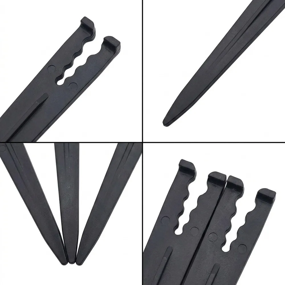 Plastic For Garden Support Stakes for Drip Irrigation Tubing 100 Pack Designed for Consistent Ground Penetration and Hold