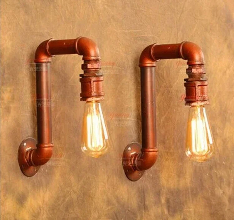 American Village Wall Sconce Loft Industrial Edison Style Vintage Wall Light , Retro Water Pipe Lamp Wall Lamp