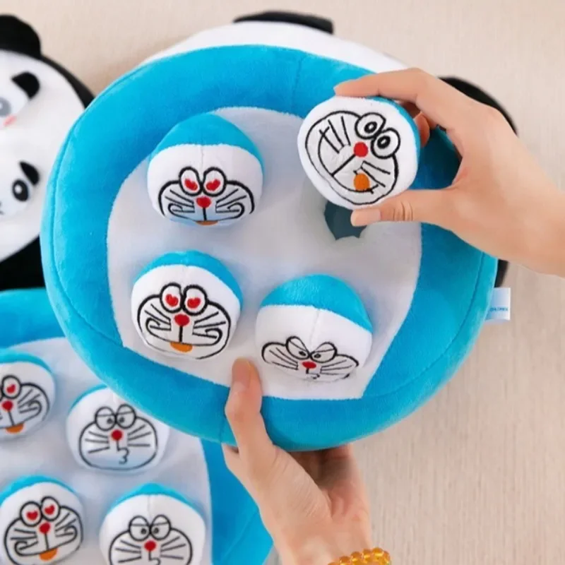 Juguete Educativo de Doraemon para la Primera Infancia, Cojín Suave con Diseño de Dibujos Animados para Jugar a Arrastrar Raíces, para el Desarrollo Intelectual de los Niños