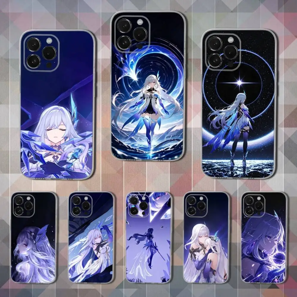 

Genshin Impact Skirk Game Phone Case For iPhone 16,15,14,13,12,11 Pro,Max,Plus,X,XS,XR,SE,Mini Transparent Soft Cover