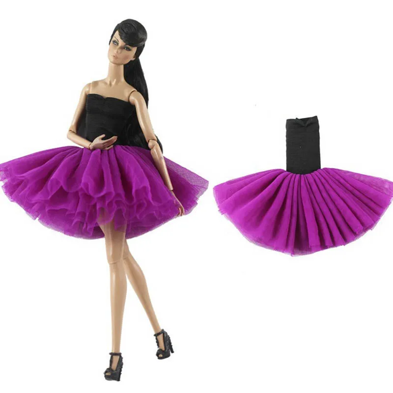   Boneca roupas acessórios bonito bailarina vestido de princesa 1/6 bjd boneca festa de aniversário vestir-se vestido para 30cm supermodelo boneca