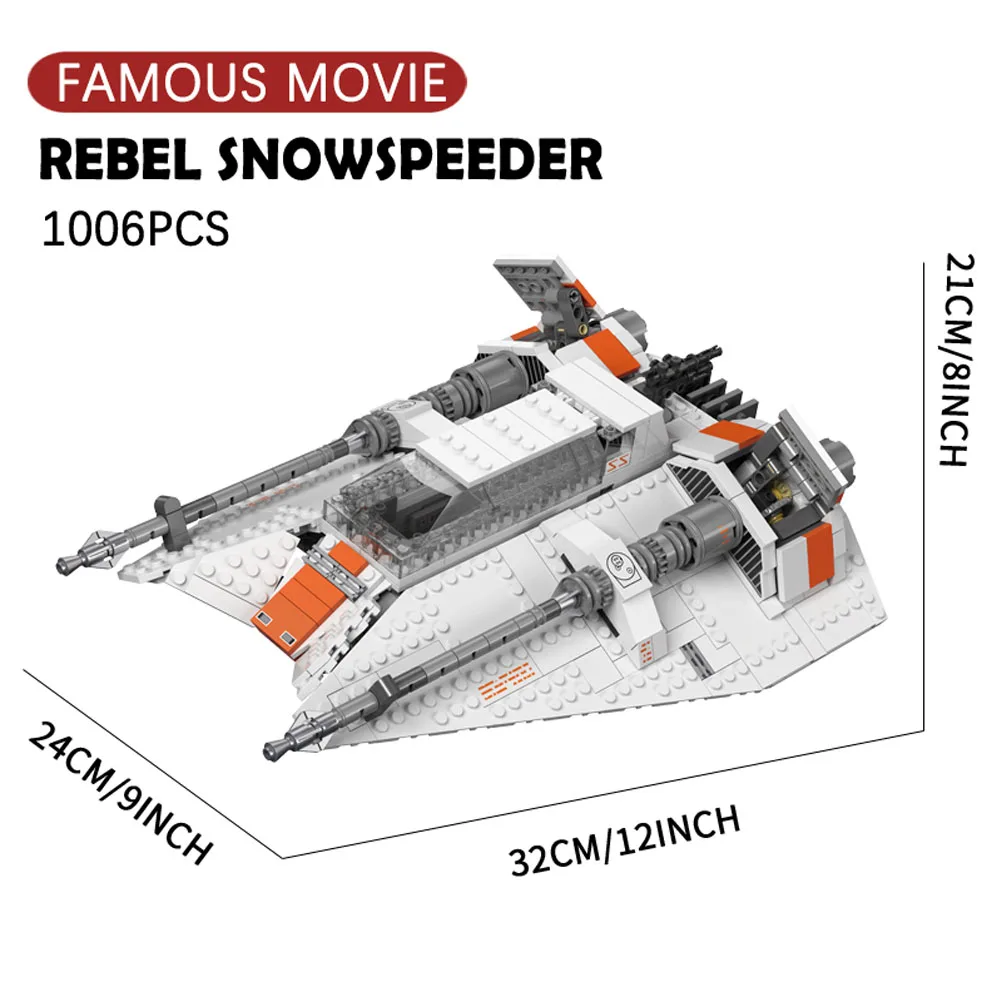 UCS 1006pcs Ideas Snowfighter Battle Fighter Model Building Blocks Toy Easter Valentine Birthdays STAR Gift Set 10129