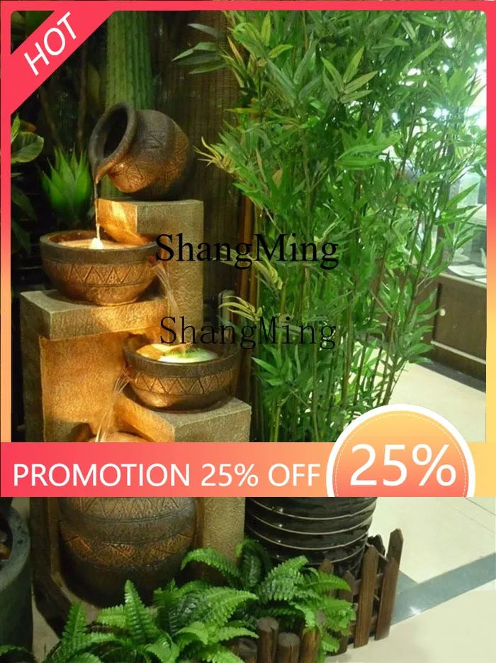 

Большой декоративный фонтан для помещений, креативное украшение для балкона, двора, сада, гостиной.