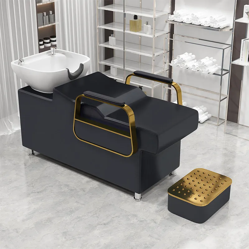 Internet celebrity barber shop shampoo bed