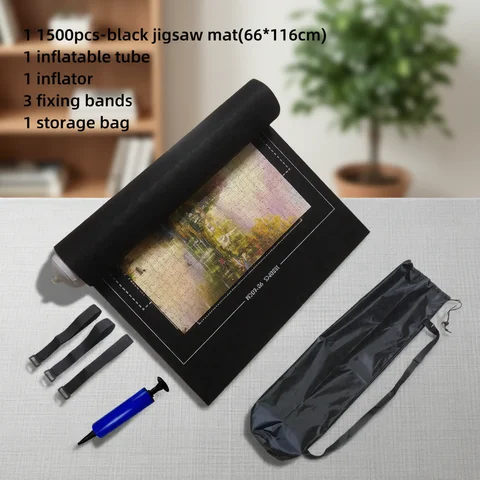 Puzzle Jigsaw Mat MaxRenard Jigsaw Puzzle Mat Roll Up Puzzles Board for Up to 1500, 1000, 500 Pieces Large Portable Table Saver Puzzle Keeper