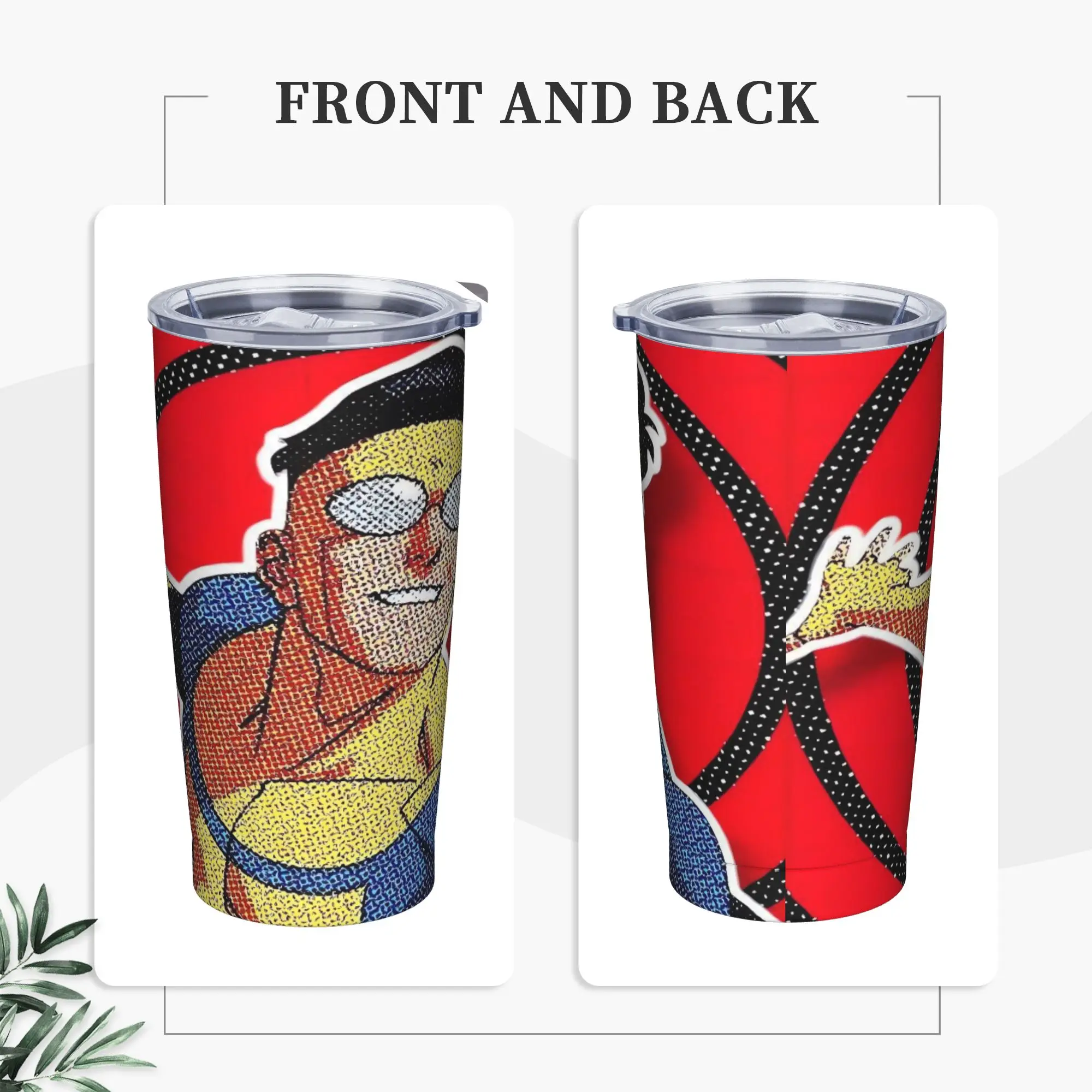Anime Invincibles Tumbler  Keep Heat Cold Drink Water Bottle Stainless Steel Camping Mugs Cup
