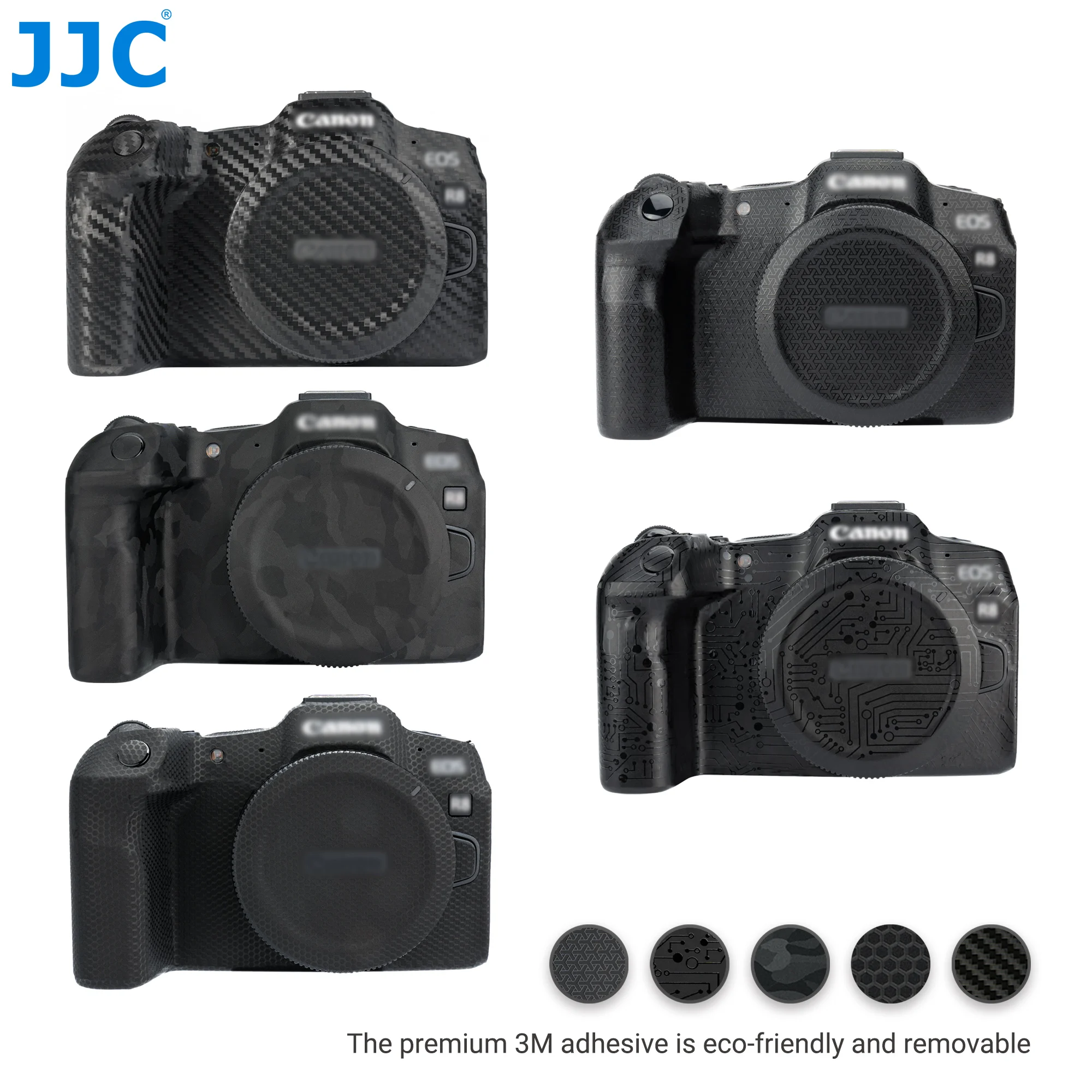 JJC EOS R8 Camera Body Skin Wrap Film 3M Sticker Anti-scratch Cover Protection for Canon R8 Caemra Accessories Bubbles Free