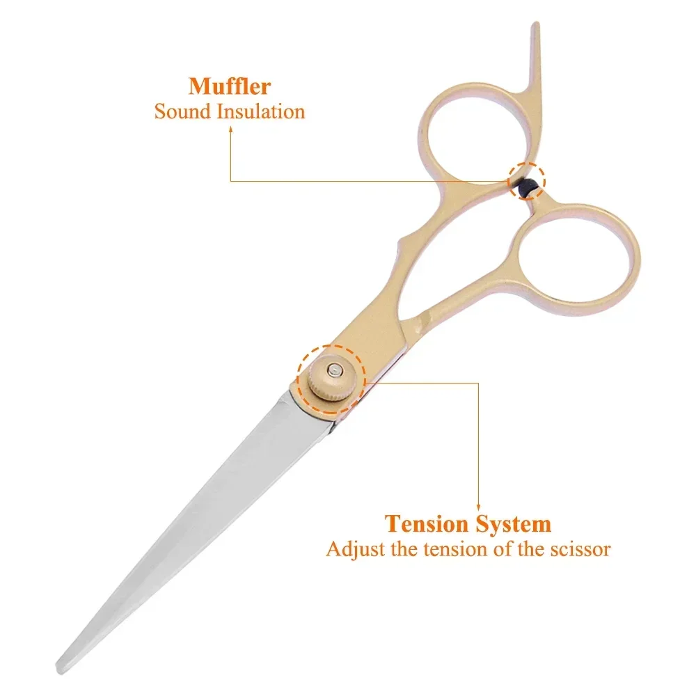 

Stainless Steel Professional Hair Scissors 6.0" Hairdressing Cutting Shears Barber Household Haircut Scissors Hair Shears A0189A
