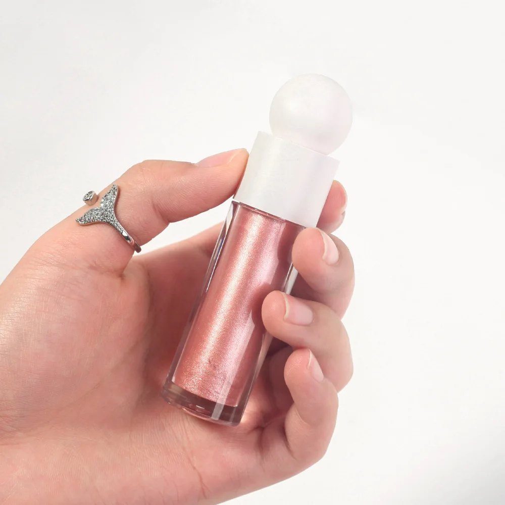 Rozświetlacz w płynie Niestandardowe logo Bronzer do twarzy Konturowanie ciała Shimmer Mineralny brokat Cień do powiek Róż w kremie Makijaż Hurtownia