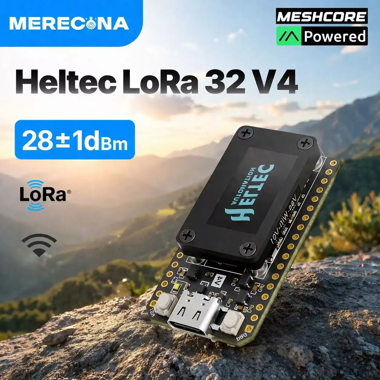 

Плата разработчика Heltec V4 OLED Meshcore ESP32-S3 SX1262 LoRa 32 с WiFi, Bluetooth, PSRAM 16 МБ для Arduino IoT Meshtastic