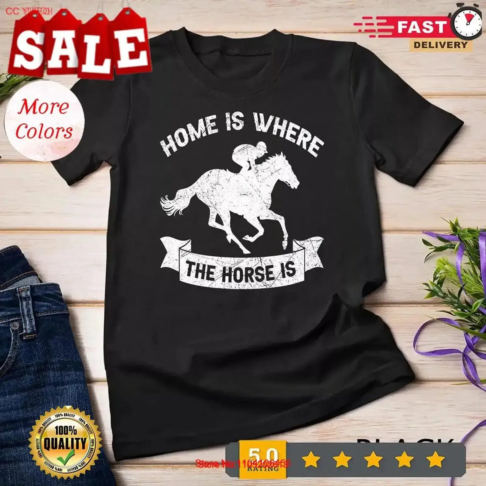 تي شيرت سباق الخيل ديربي هورسيباك تي شيرت عتيق مصمم ملابس مريحة قليلاً ملابس شارع جرافيك غير رسمية #1