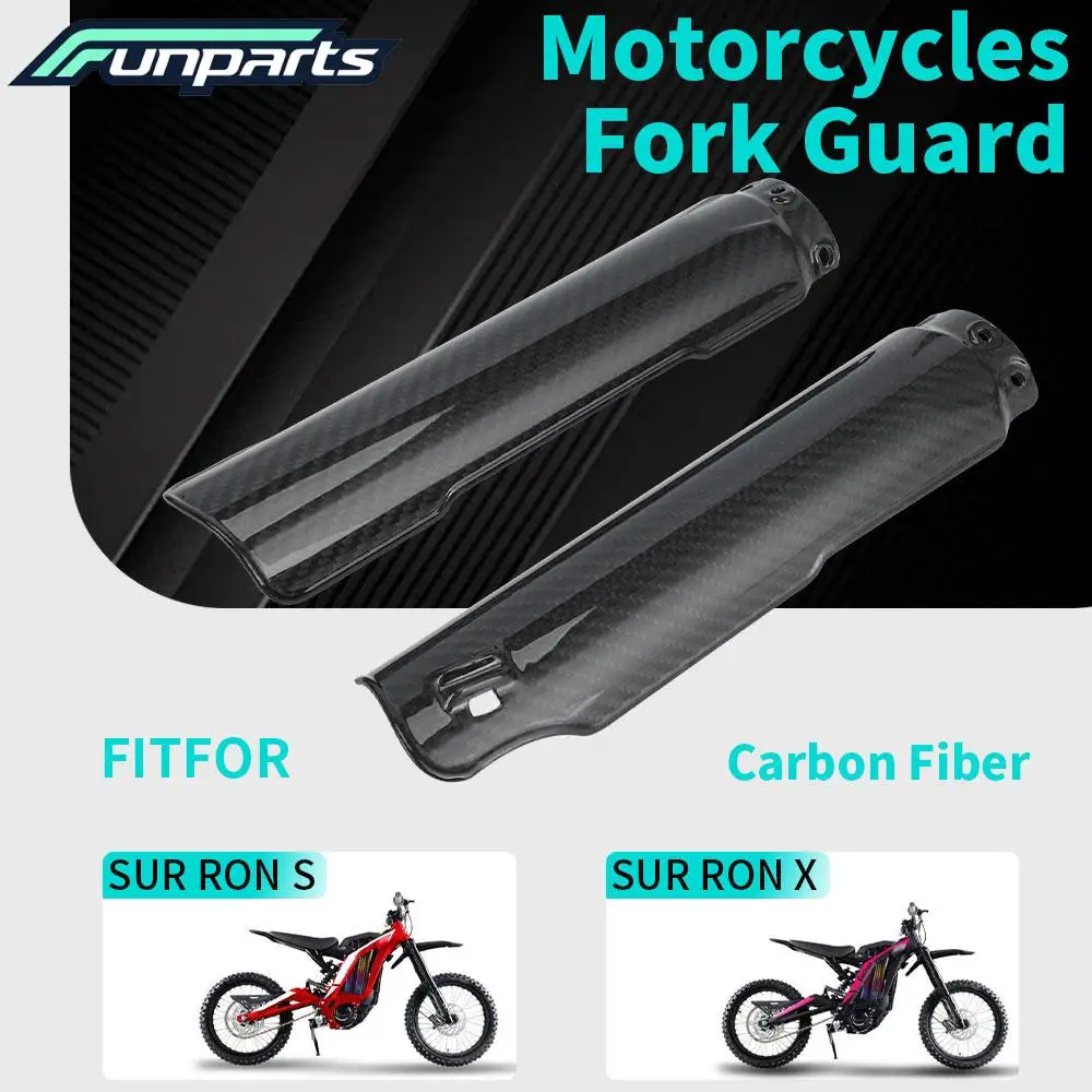 

Funparts Motorcycles Fork Guard Shock Protection Cover Carbon Fiber For Surron Light Bee S/X Electric Bike E-bike Accessories