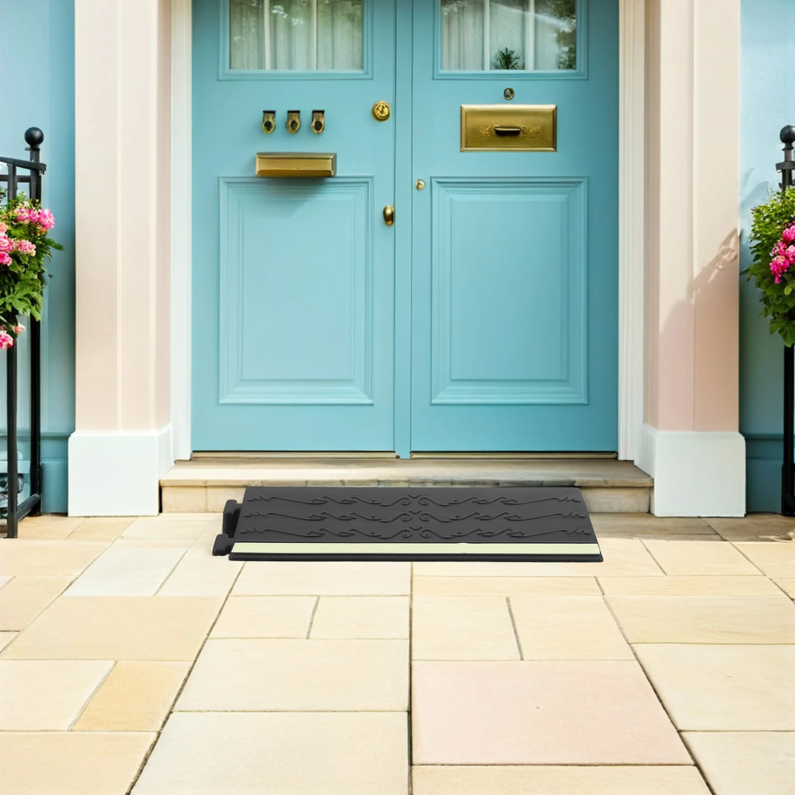 

Night Glow Plastic Threshold Ramp Door Ramps for Steps Vacuum Climbing Pad Household Cleaning Threshold Ramps for Doorways