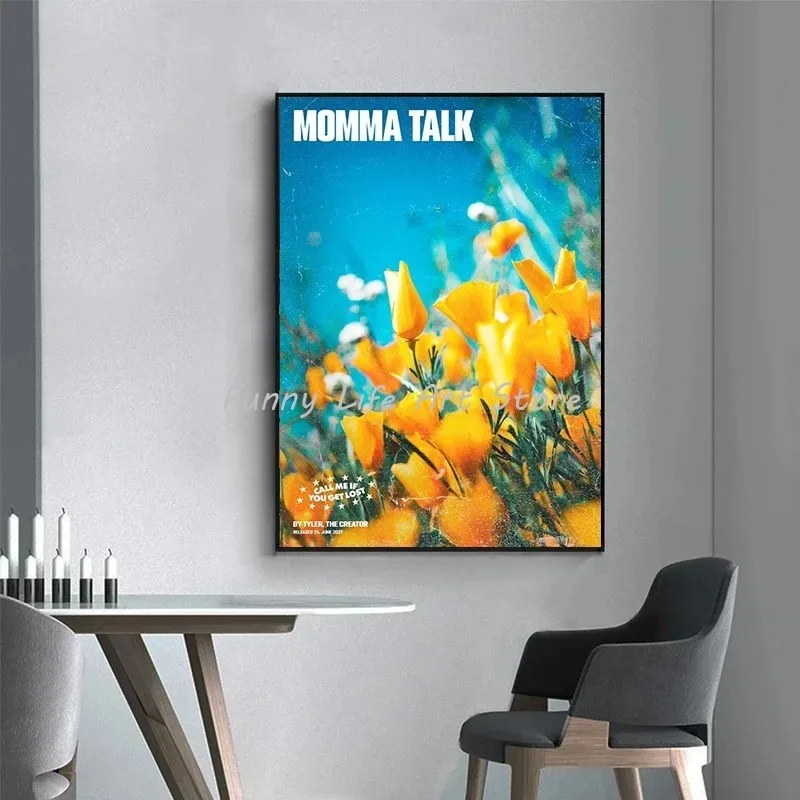 Modern Tyler The Creator Rap Star Music Album Cover Poster Print Canvas Painting Wall Art Picture Living Room Home Decor view 3