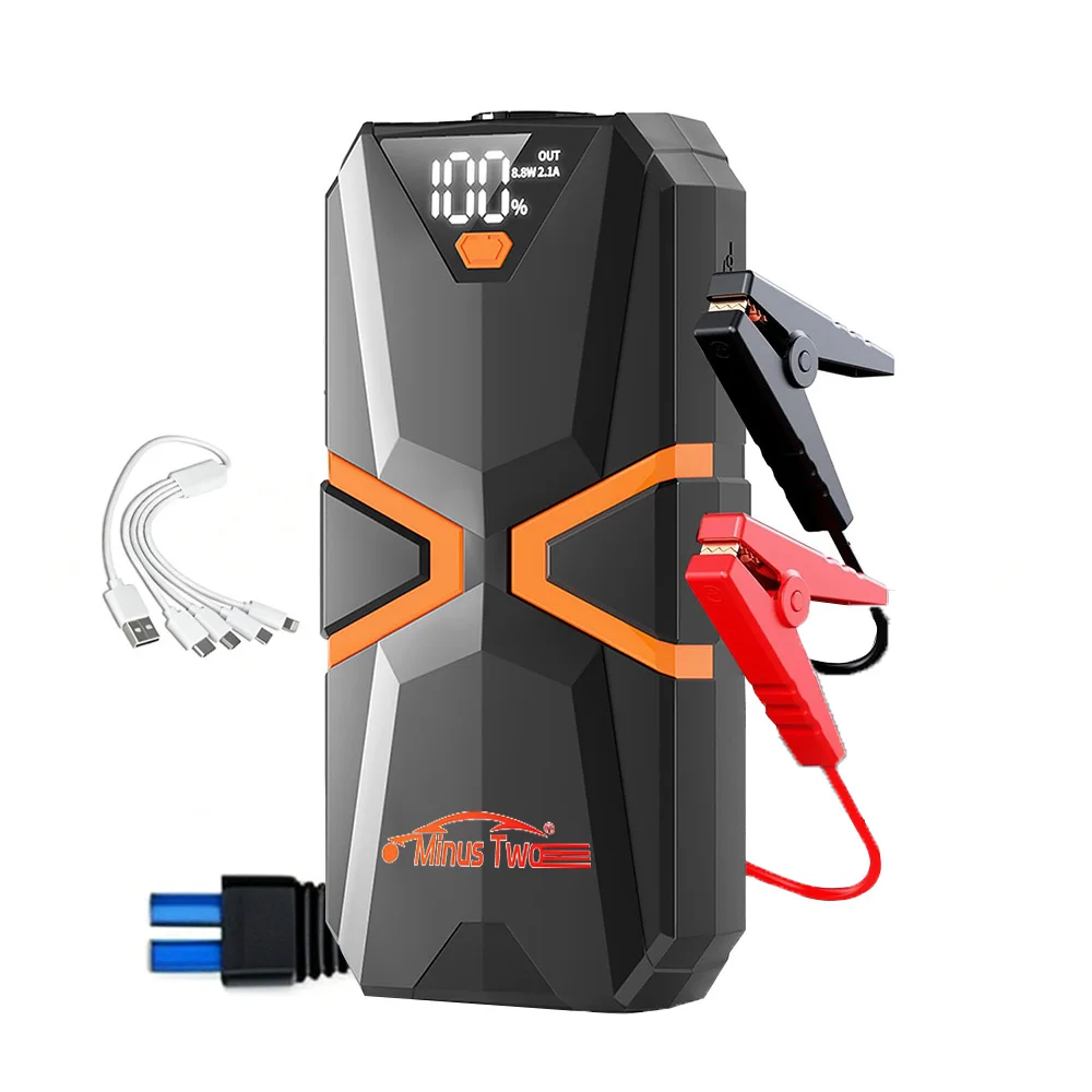 Heavy Duty Car Jump Starter All Weather Use Fast Inflation Tire Pump with Multi Mode Pressure Display