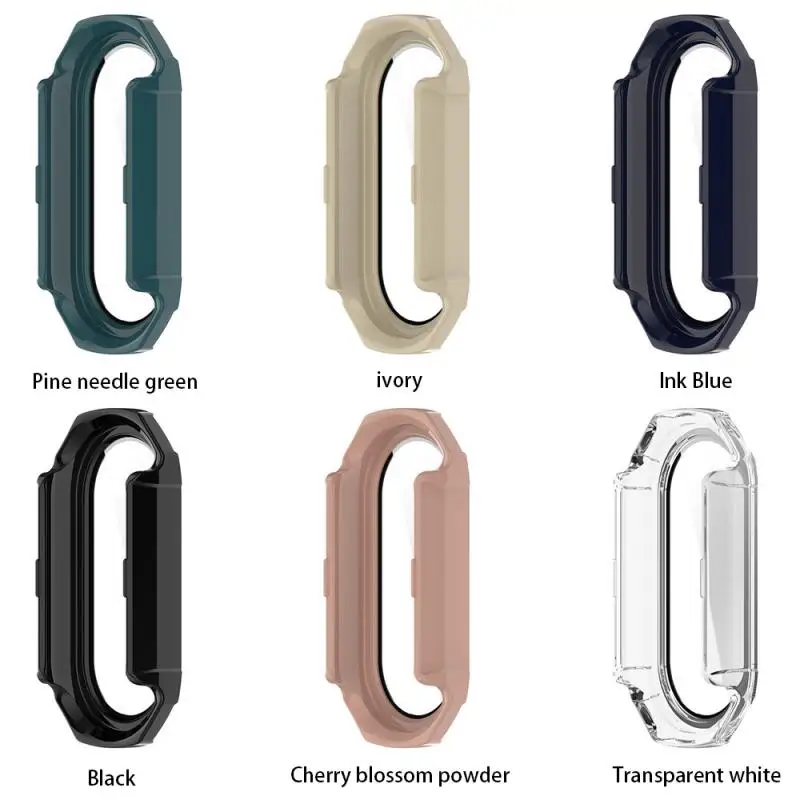 Tempered Film Integrated Case Pc Tempered Film Shell Membrane Integration Protective Shell For Miui Band8 Case Film