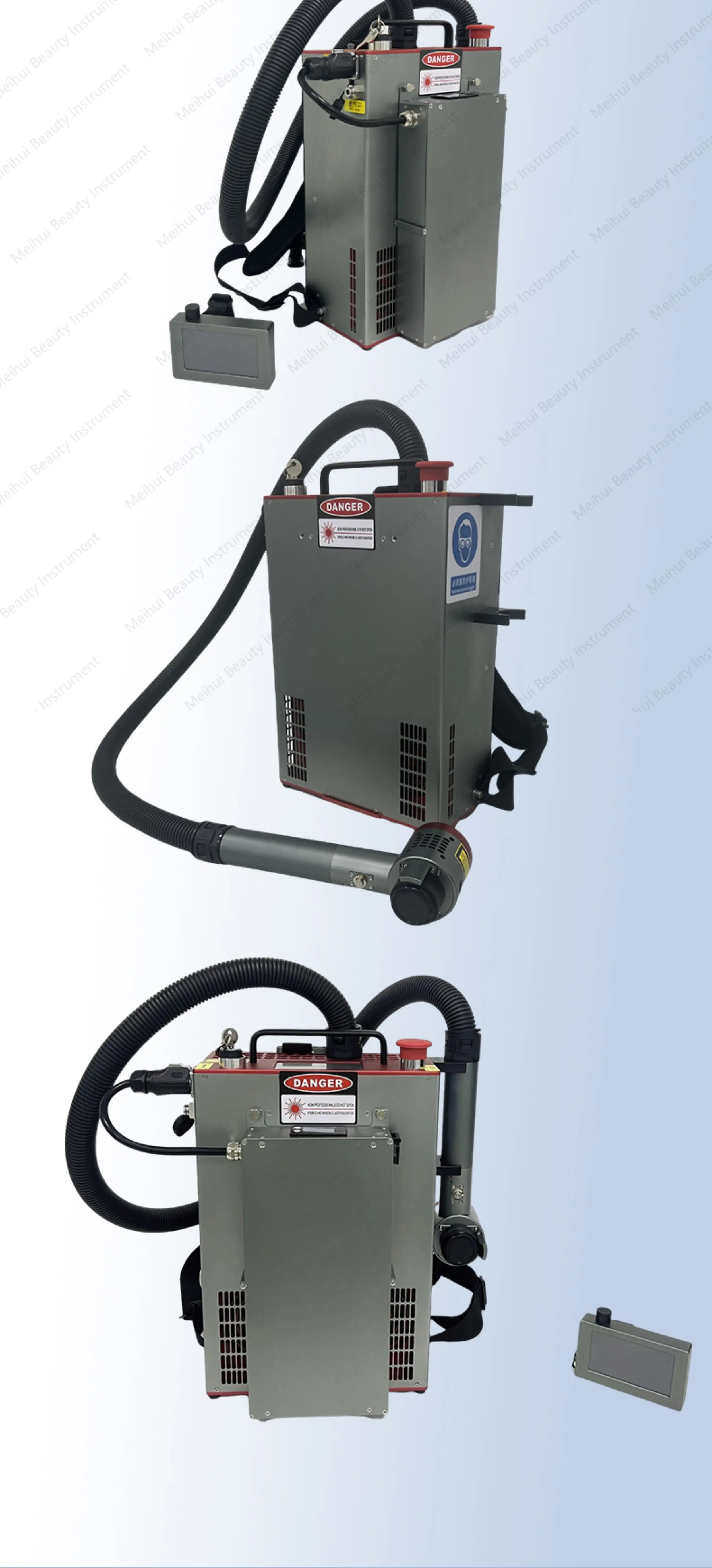 منظف ليزر على شكل حقيبة الظهر بقدرة 200 وات، مزيل صدأ محمول باليد #5