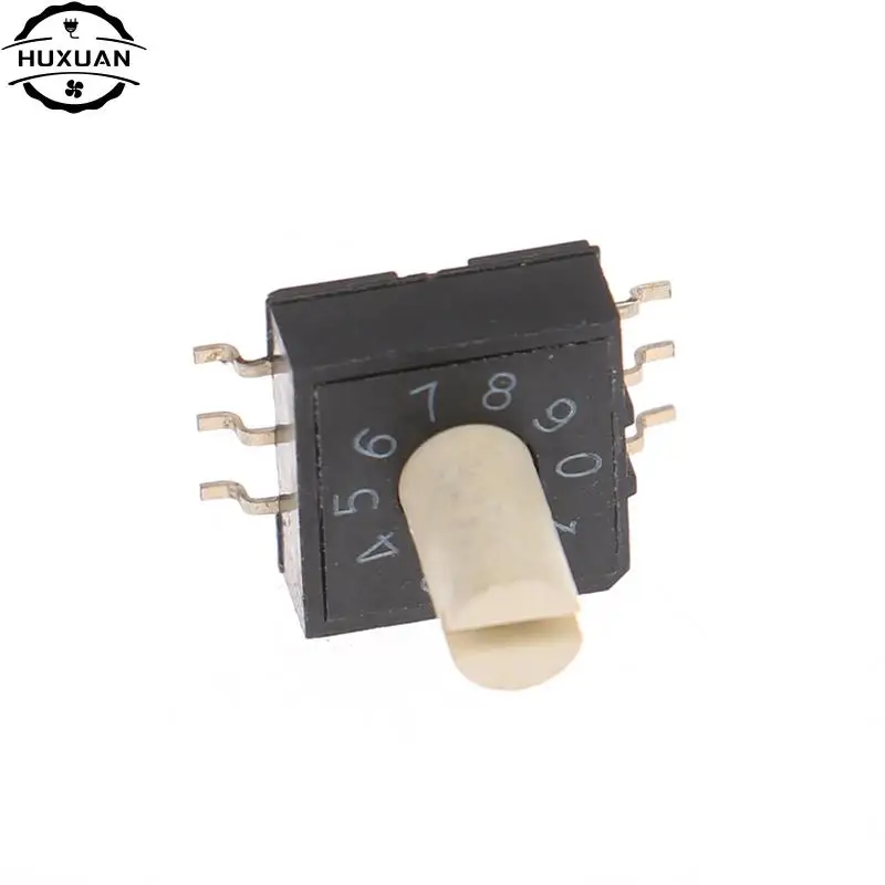 1pc Code Switch RM3HAF-10 Rotary Dial Switch 10bit 0-9 Coding Switch Patch 3:3 Rotary Encoder With Handle