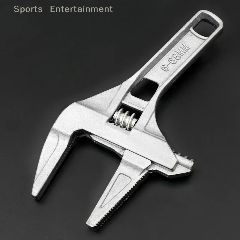 1 قطعة حمام صغير قابل للتعديل مفتاح قابل للضبط قوي لقط كبير نهاية مفتوحة متعددة الوظائف أدوات إصلاح الدراجة #3